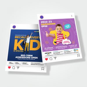 Instagram and Facebook posts designed by Prodigious Design Studio. #bestgraphicdesigncompany #graphicdesignerforschool #schoolflyerdesigning #schoolflyers #schoolbrochure #graphicdesignernearme #graphicdesigncompanynearme #portfolio #instagramposts #facebookposts