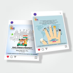 Instagram and Facebook posts designed by Prodigious Design Studio. #bestgraphicdesigncompany #graphicdesignerforschool #schoolflyerdesigning #schoolflyers #schoolbrochure #graphicdesignernearme #graphicdesigncompanynearme #portfolio #instagramposts #facebookposts