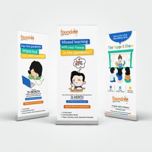 Promotional Standees designed by Prodigious Design Studio. #bestgraphicdesigncompany #graphicdesignerforschool #schoolflyerdesigning #schoolflyers #schoolbrochure #graphicdesignernearme #graphicdesigncompanynearme #portfolio #instagramposts #facebookposts