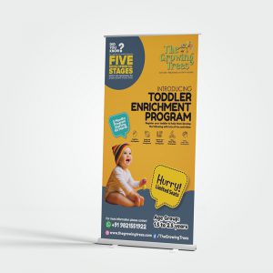 Promotional Standees designed by Prodigious Design Studio. #bestgraphicdesigncompany #graphicdesignerforschool #schoolflyerdesigning #schoolflyers #schoolbrochure #graphicdesignernearme #graphicdesigncompanynearme #portfolio #instagramposts #facebookposts