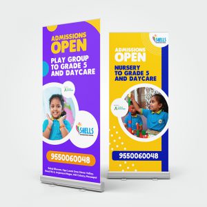 Promotional Standees designed by Prodigious Design Studio. #bestgraphicdesigncompany #graphicdesignerforschool #schoolflyerdesigning #schoolflyers #schoolbrochure #graphicdesignernearme #graphicdesigncompanynearme #portfolio #instagramposts #facebookposts