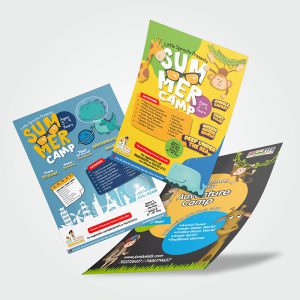 Summer Camp flyers designed by Prodigious Design Studio. #bestgraphicdesigncompany #graphicdesignerforschool #schoolflyerdesigning #schoolflyers #schoolbrochure #graphicdesignernearme #graphicdesigncompanynearme #portfolio #instagramposts #facebookposts