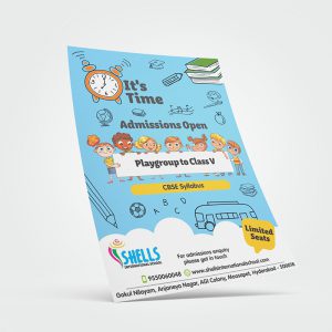 School flyers designed for Shells International Preschool by Prodigious Design Studio. #bestgraphicdesigncompany #graphicdesignerforschool #schoolflyerdesigning #schoolflyers #schoolbrochure #graphicdesignernearme #graphicdesigncompanynearme #portfolio #instagramposts #facebookposts