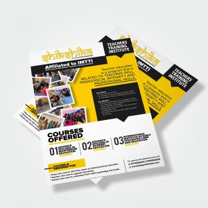 Teachers Training flyers designed for Shikshika Institute by Prodigious Design Studio. #bestgraphicdesigncompany #graphicdesignerforschool #schoolflyerdesigning #schoolflyers #schoolbrochure #graphicdesignernearme #graphicdesigncompanynearme #portfolio #instagramposts #facebookposts