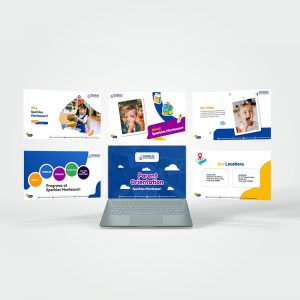 School Presentation designed for Sparkles Montessori Preschool by Prodigious Design Studio. #bestgraphicdesigncompany #graphicdesignerforschool #schoolflyerdesigning #schoolflyers #schoolbrochure #graphicdesignernearme #graphicdesigncompanynearme #portfolio #instagramposts #facebookposts #invitedesign #presentationdesigner #schoolpresentationdesign